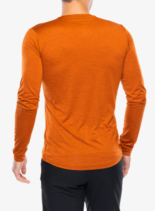 Puloverji brez kapuce Salewa Puez Melange Dry L/S Tee - bombay brown melange