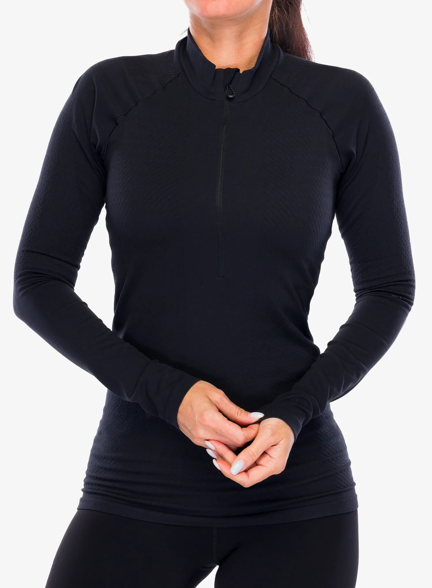 Puloverji brez kapuce Salomon S/Lab Ultra SML LS Tee - deep black