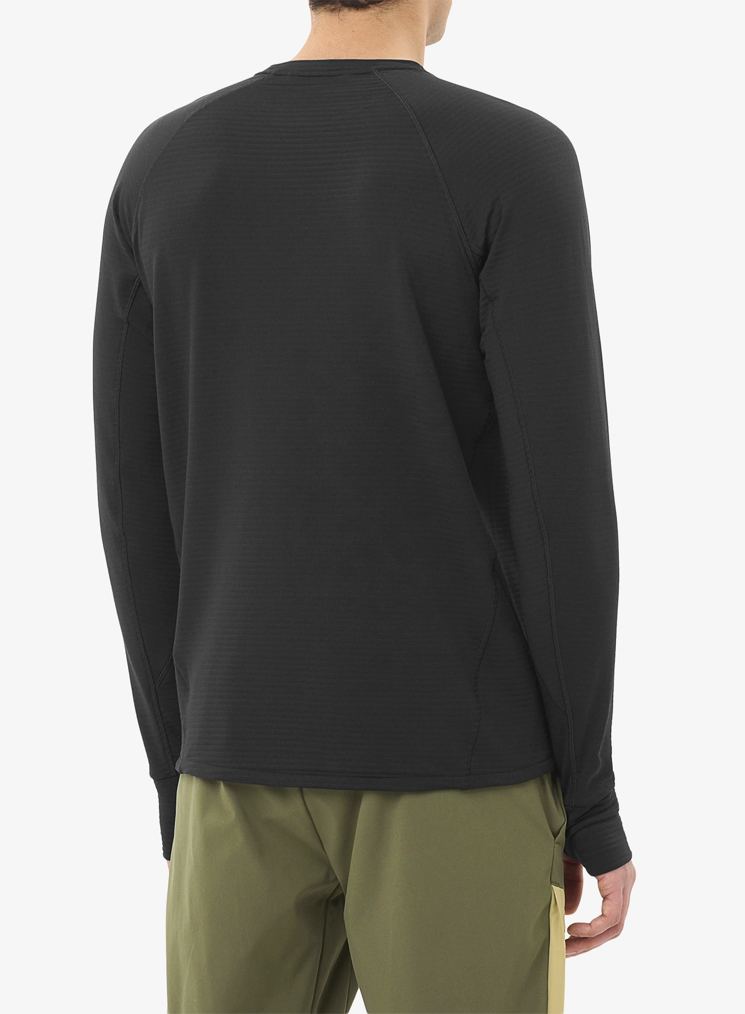 Puloverji brez kapuce Salomon Essential Lightwarm CN - deep black