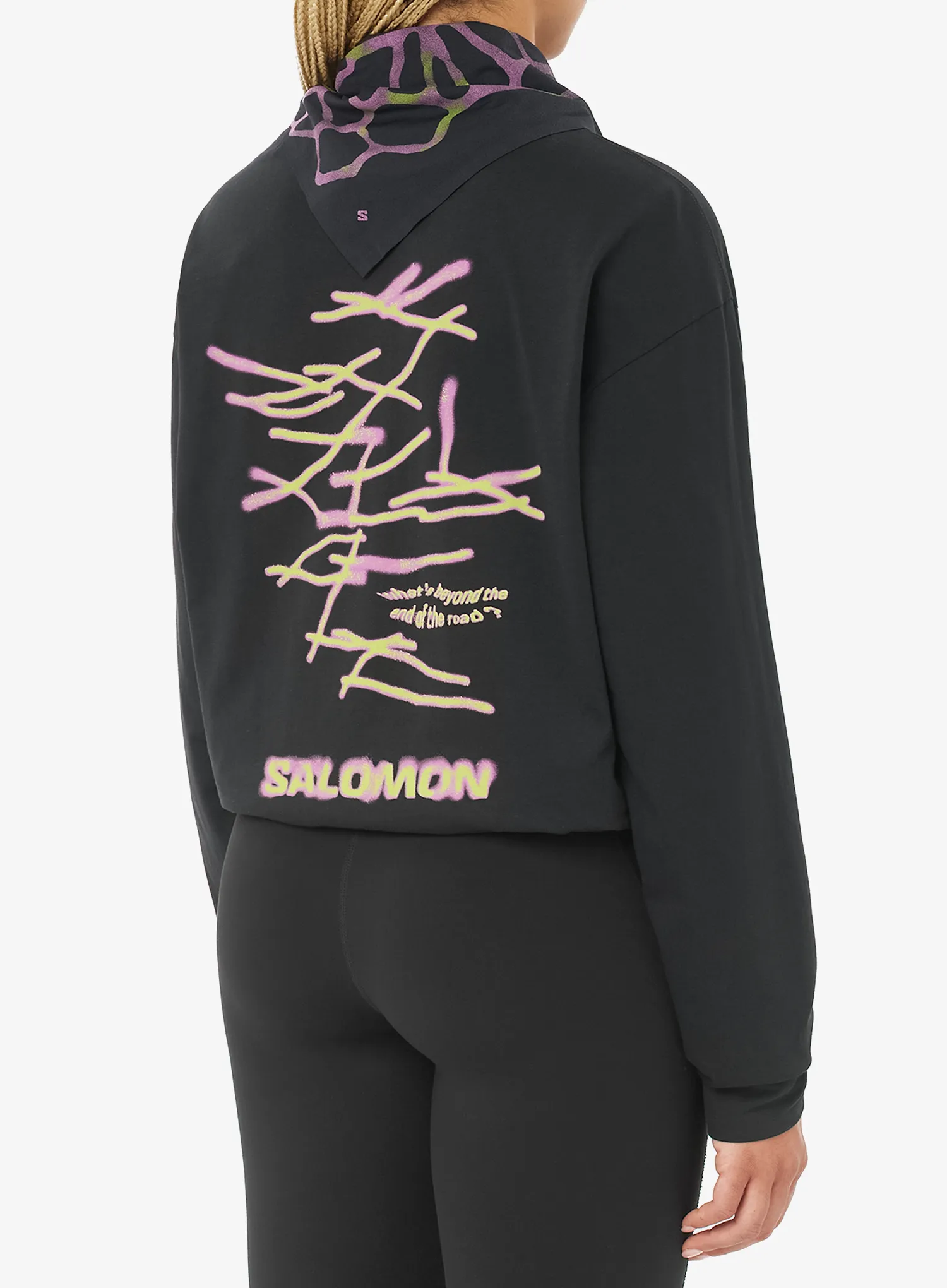 Puloverji brez kapuce Salomon Wild Rays LS Tee - deep black