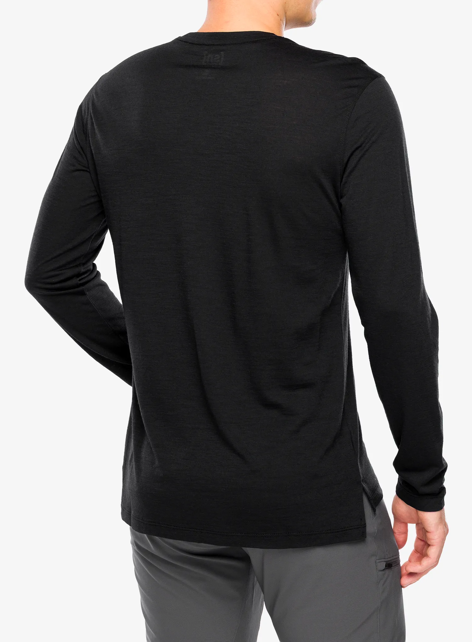 Puloverji brez kapuce Super.natural Swiss Lodge LS - cash.grey mel/dark shadow mel