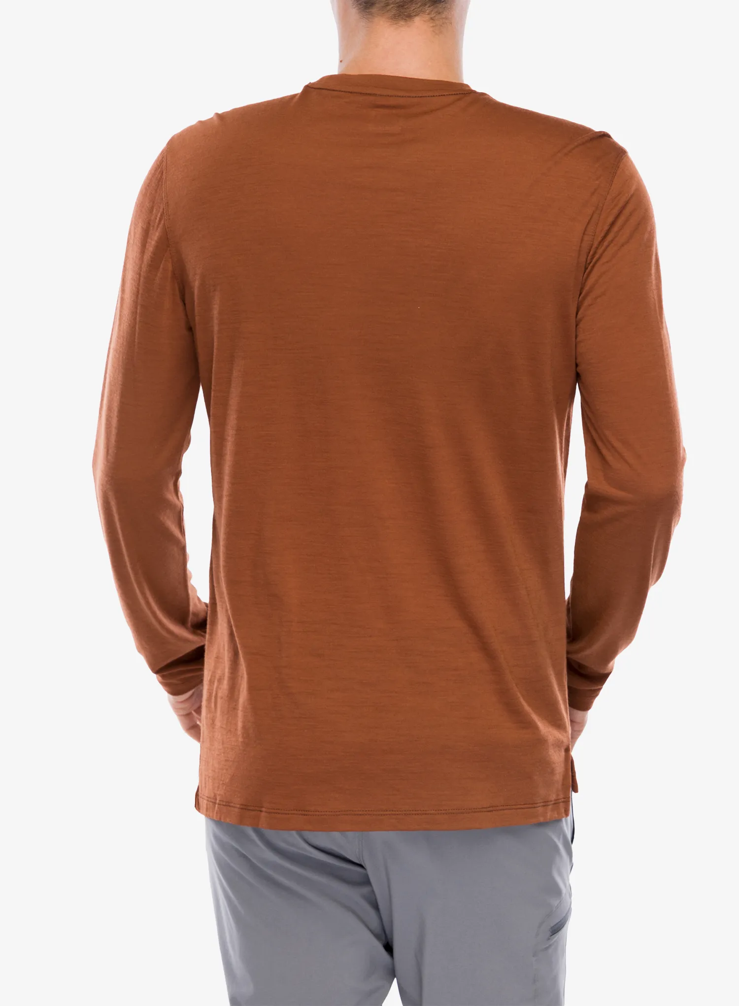 Puloverji brez kapuce Super.natural Well Equipped Ls - horn brown/blueberry