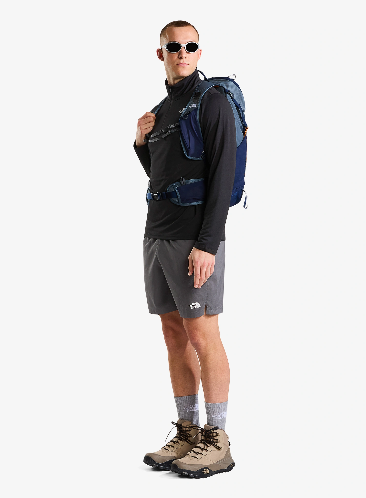 Puloverji brez kapuce The North Face 24/7 1/4 Zip Tee - tnf black