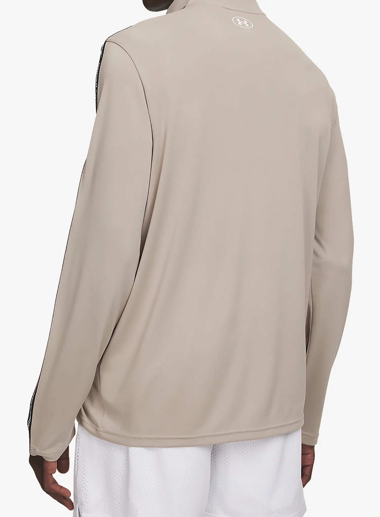 Puloverji brez kapuce Under Armour Tech Taping 1/2 Zip - timberwolf taupe/black/white