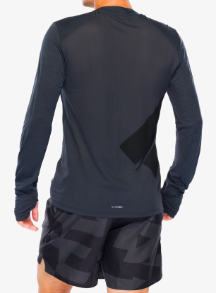 Tekaška jopica adidas TERREX Xperior Long Sleeve Tee - carbon