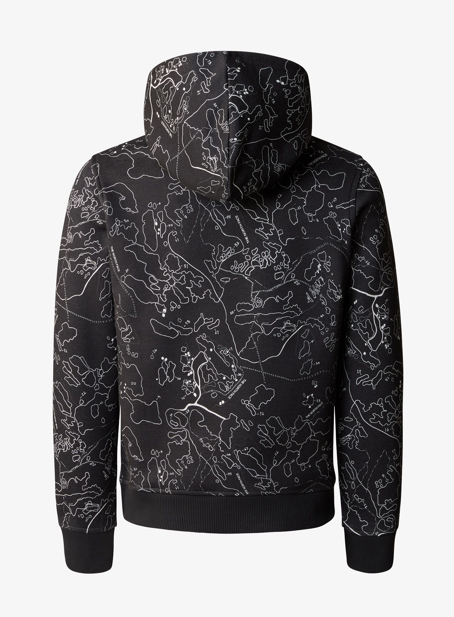 Fantovska jopica The North Face Drew Peak P/O Hoodie Print - asphalt grey