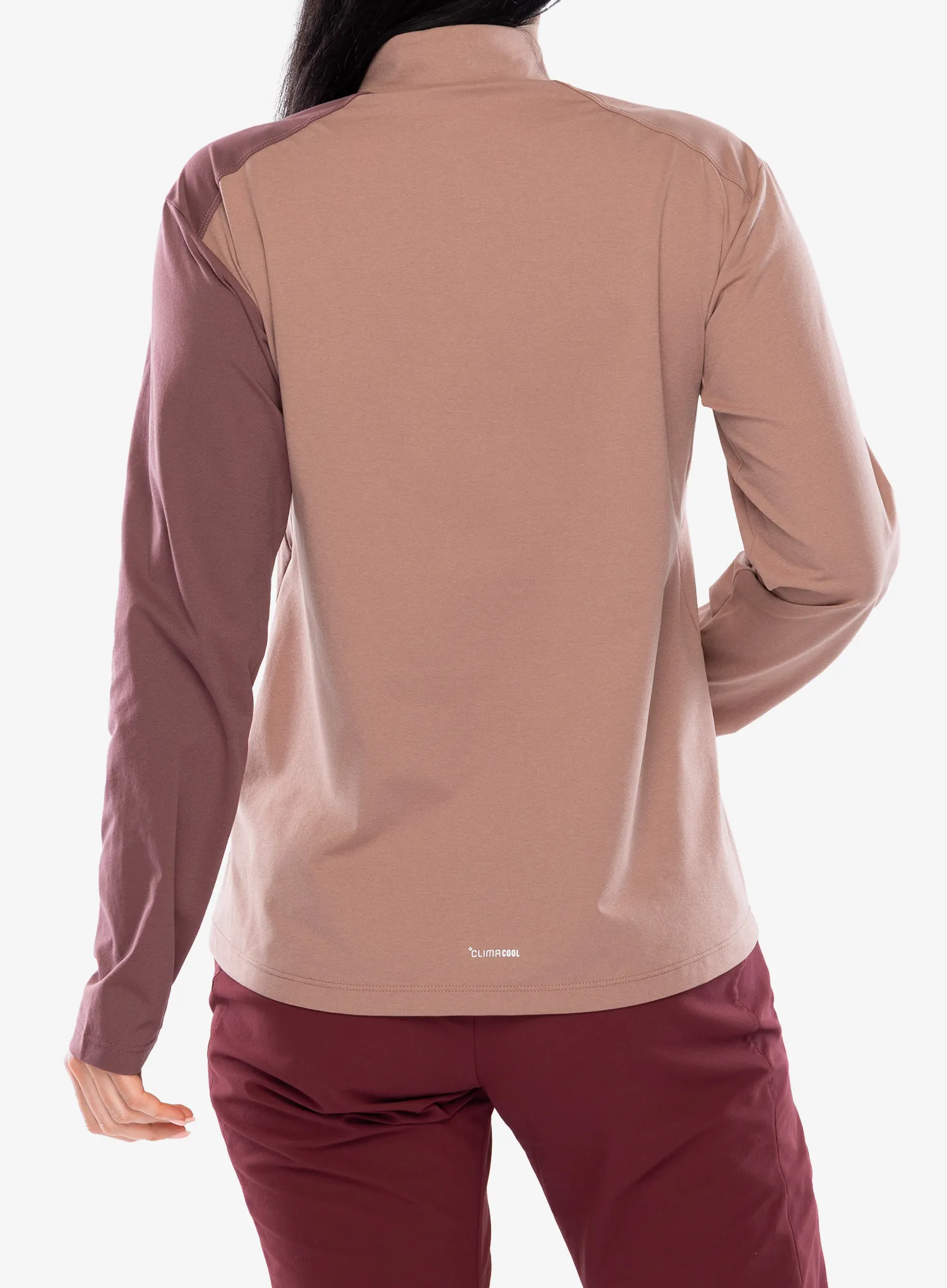 Ženska jopica adidas TERREX Multi Half Zip Longsleeve - warm clay