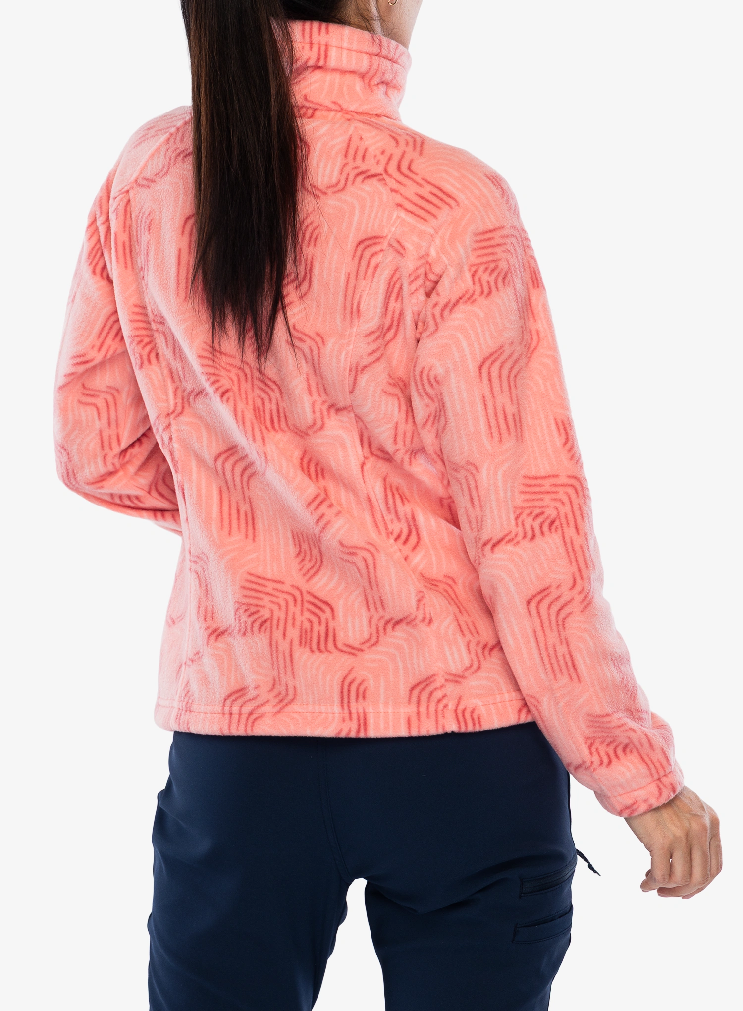 Ženska jopica brez kapuce Columbia Benton Springs Printed Full Zip - alpenglow flowfalls