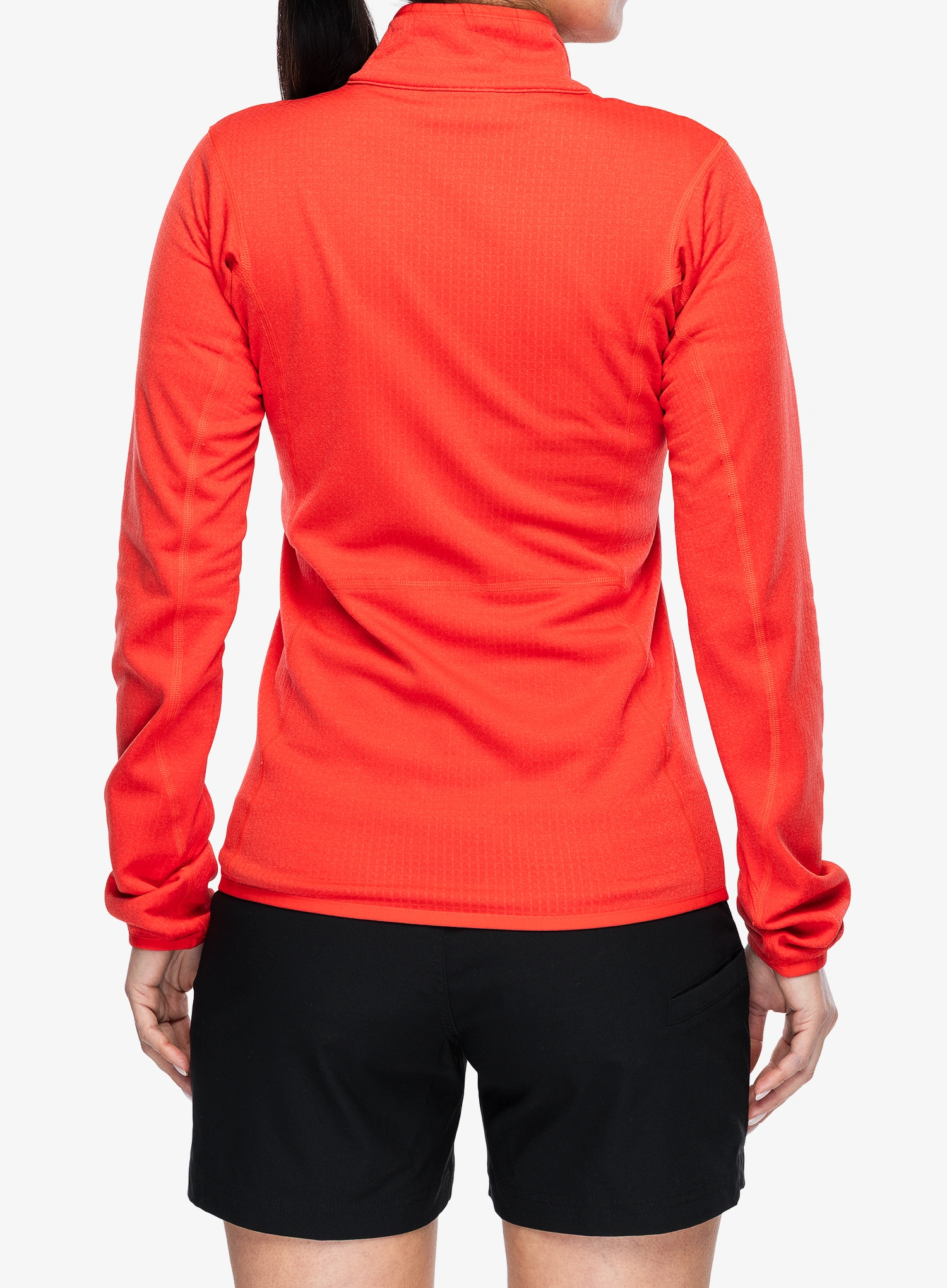 Ženska jopica brez kapuce Columbia Essential Hike Grid Fleece Full Zip - poppy red
