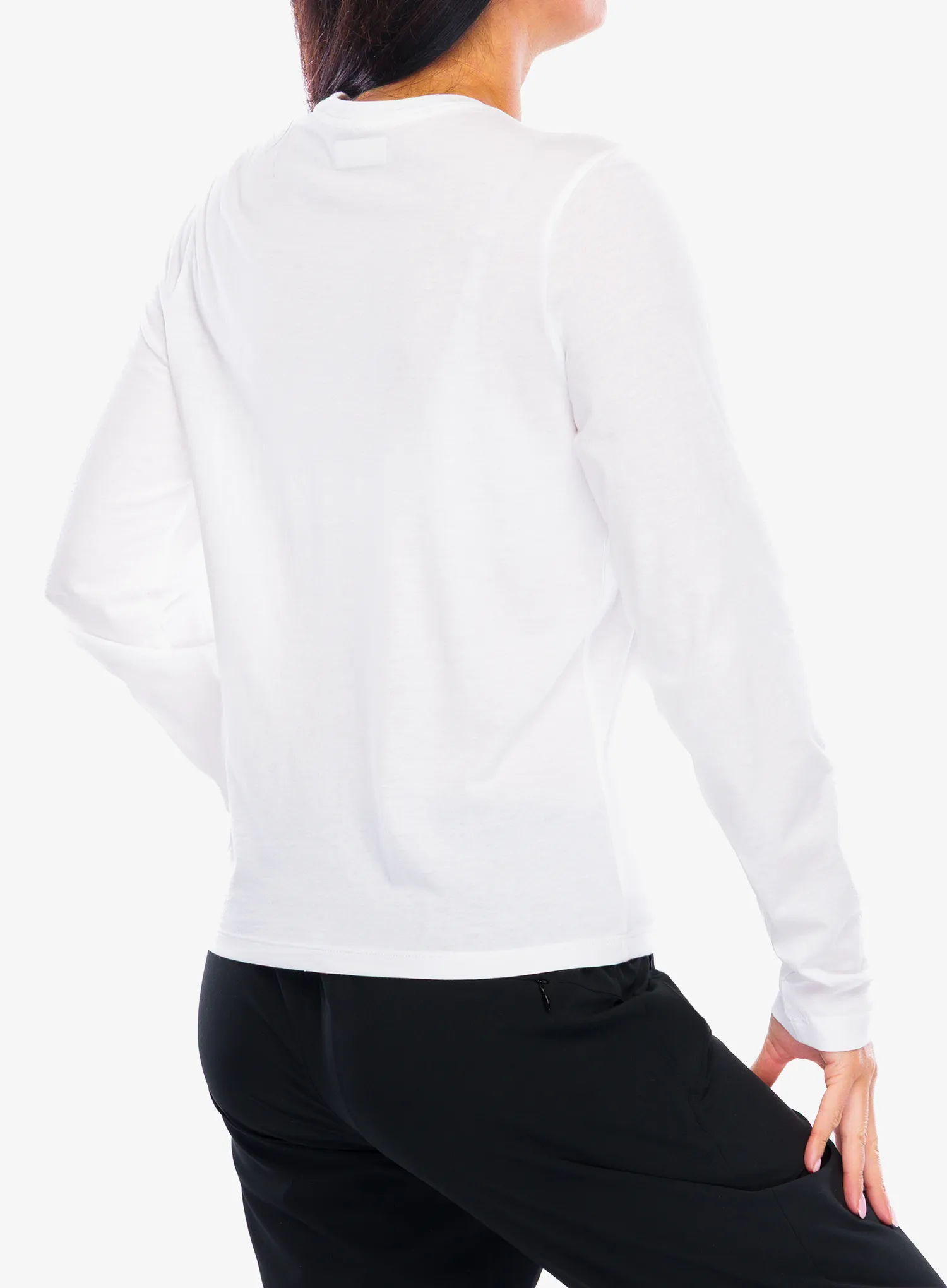 Ženska jopica brez kapuce Columbia Ruby Springs Graphic LS Tee - white/colorful treescape
