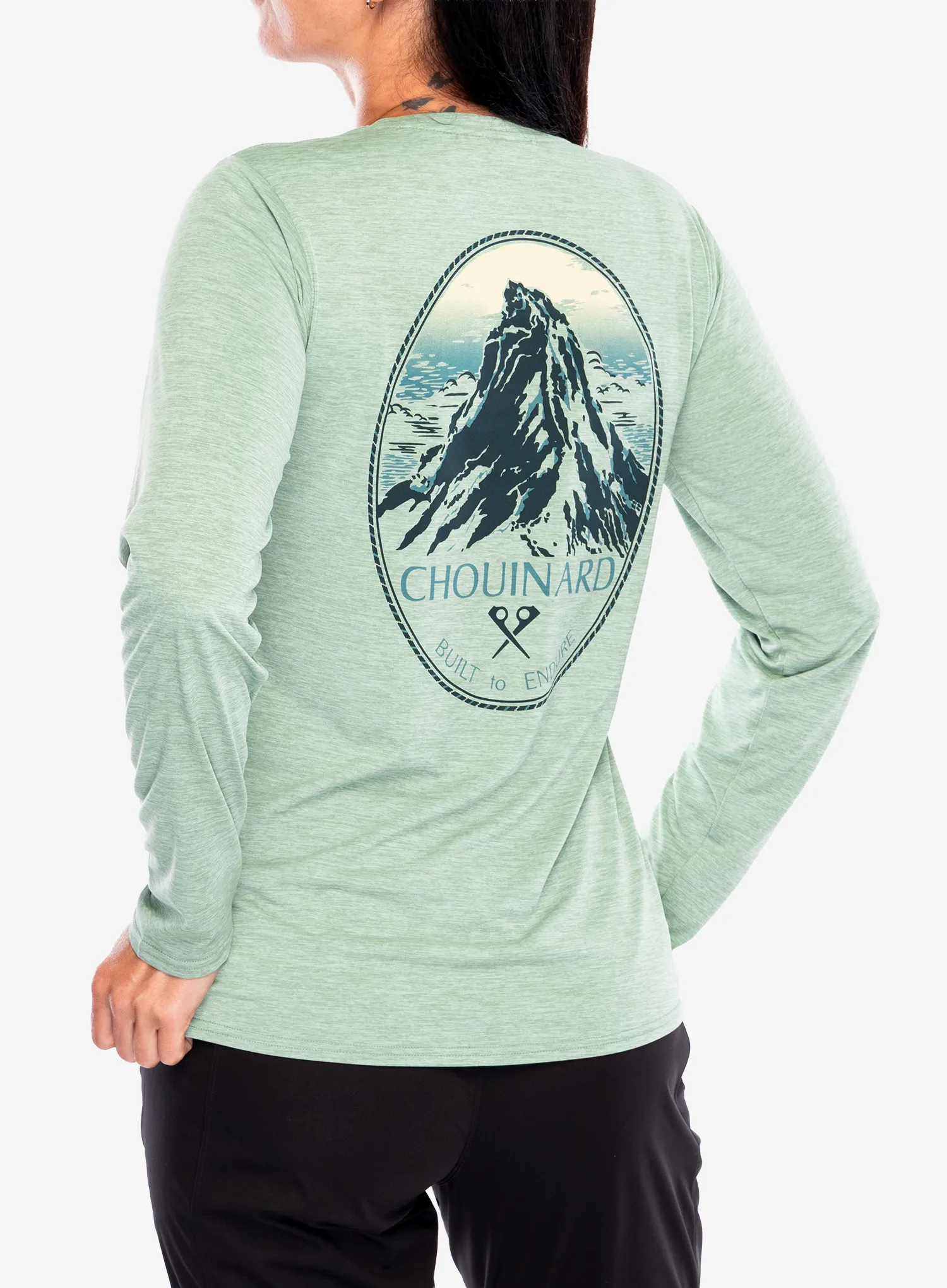 Ženska jopica brez kapuce Patagonia L/S Cap Cool Daily Graphic Shirt Lands - chouinard crest/green
