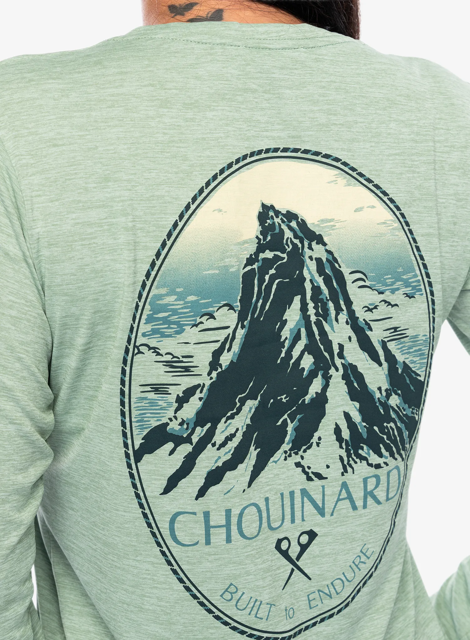 Ženska jopica brez kapuce Patagonia L/S Cap Cool Daily Graphic Shirt Lands - chouinard crest/green
