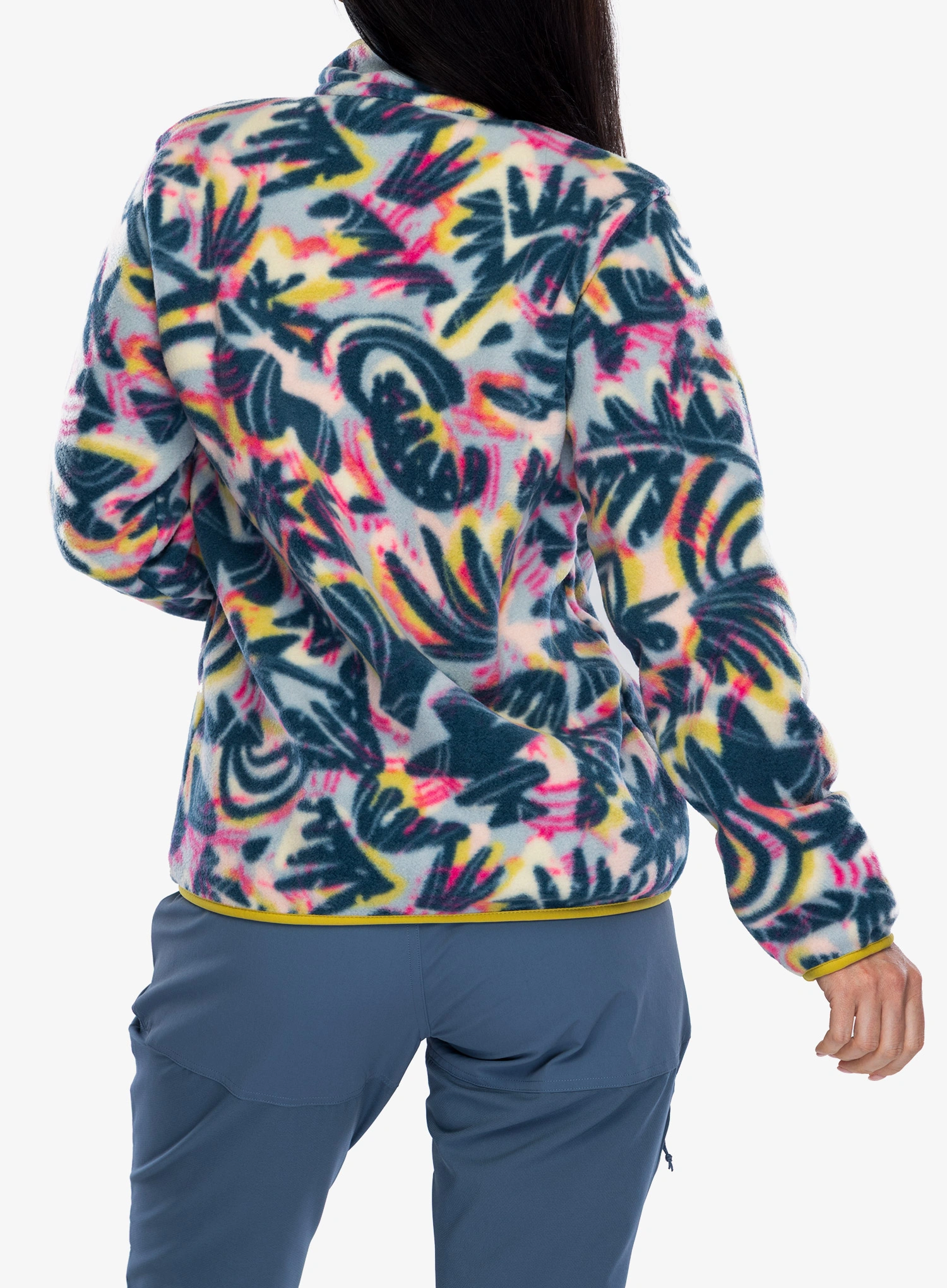 Ženska jopica brez kapuce Patagonia Lightweight Synch Snap-T Pullover - wild botanist/tidal teal