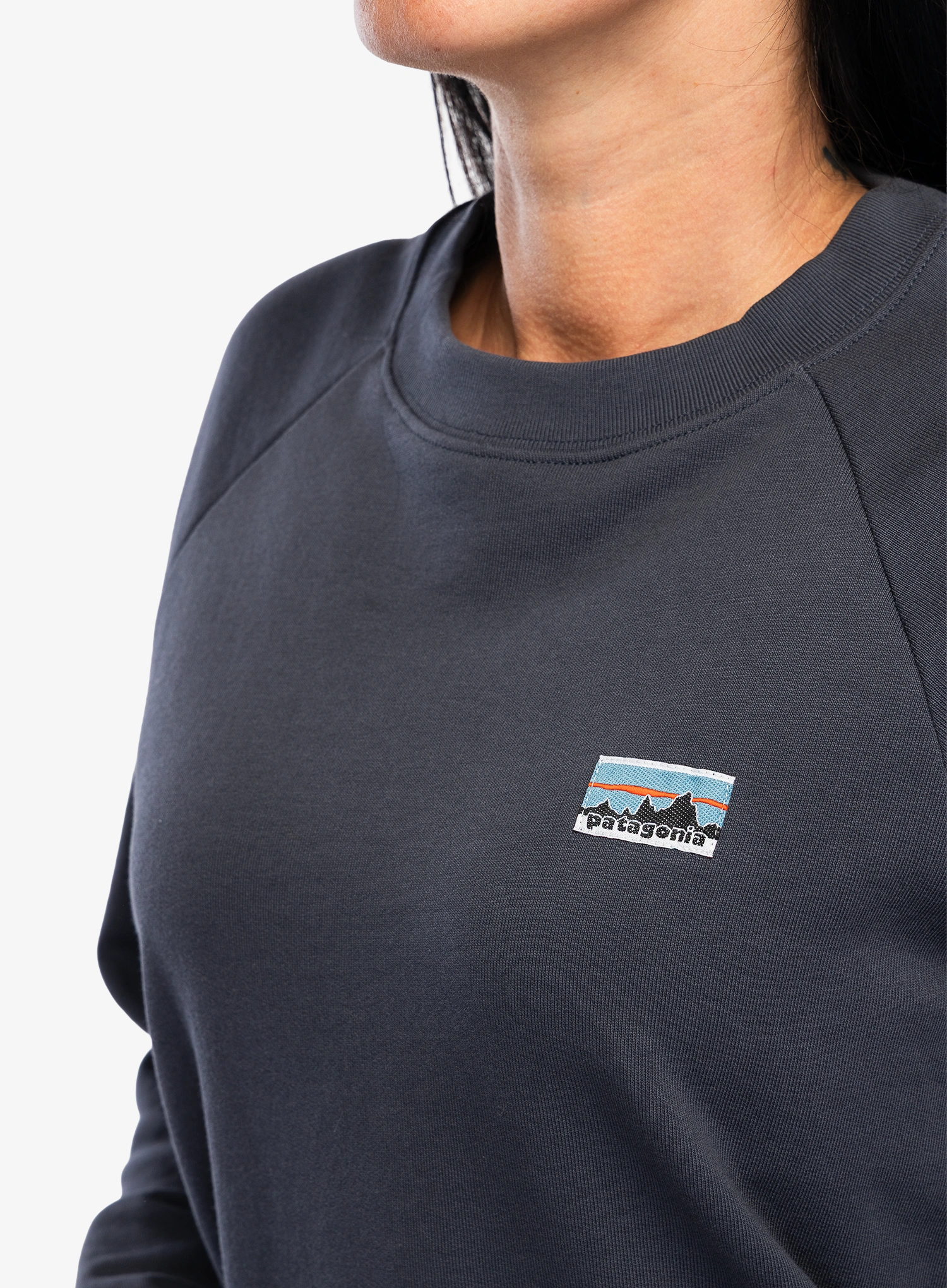 Ženska jopica brez kapuce Patagonia Regenerative Organic Certified Cotton Essential Top - smolder blue