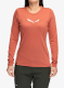 Ženska jopica brez kapuce Salewa Eagle Solidlogo Dry Tee - etruscan red
