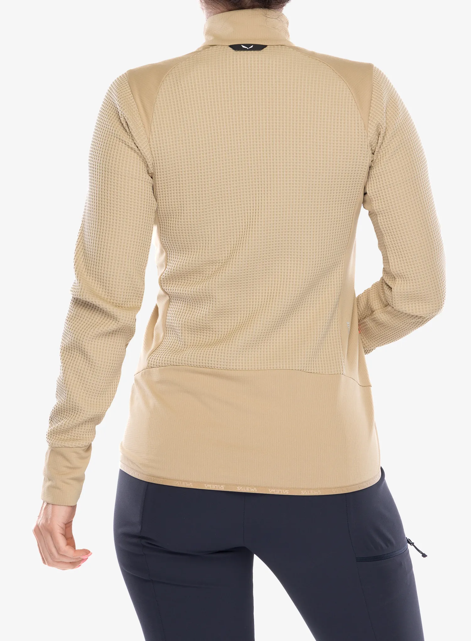 Ženska jopica brez kapuce Salewa Puez Waffle Hyb PL Jacket - quicksand