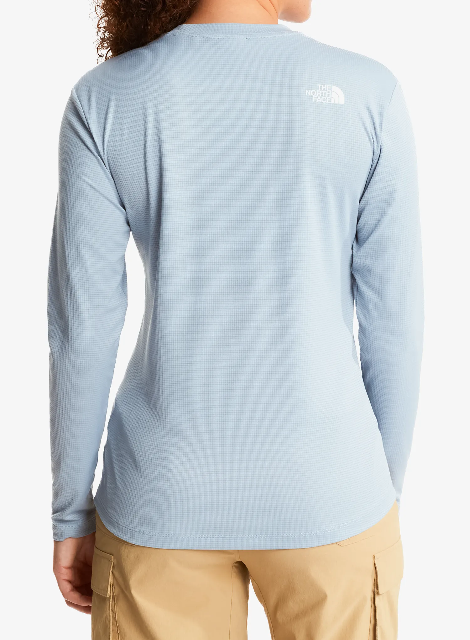 Ženska jopica brez kapuce The North Face Shadow Long Sleeve T-Shirt - frost grey