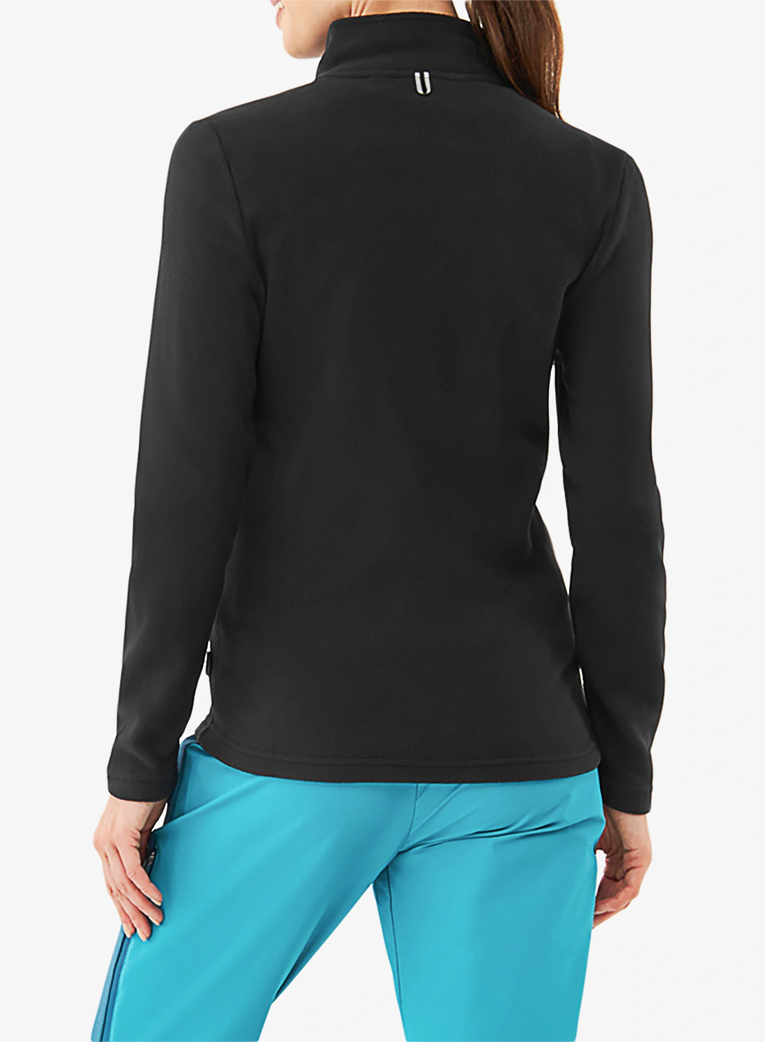 Ženska jopica brez kapuce Viking Midlayer Fleece Tesero Polartec - black