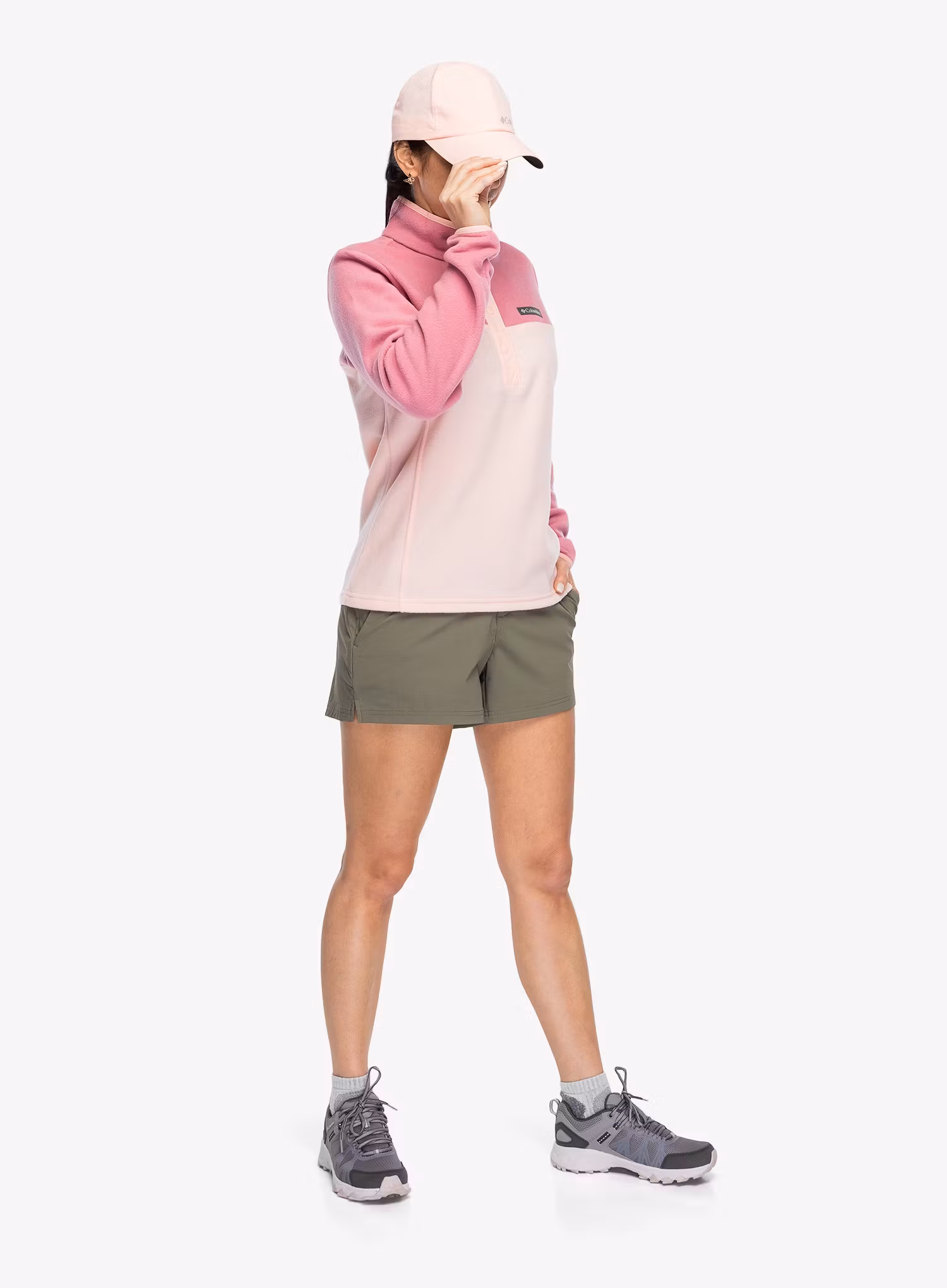 Ženska jopica Columbia Benton Springs Half Snap Pull Over II - pink sand/rosette