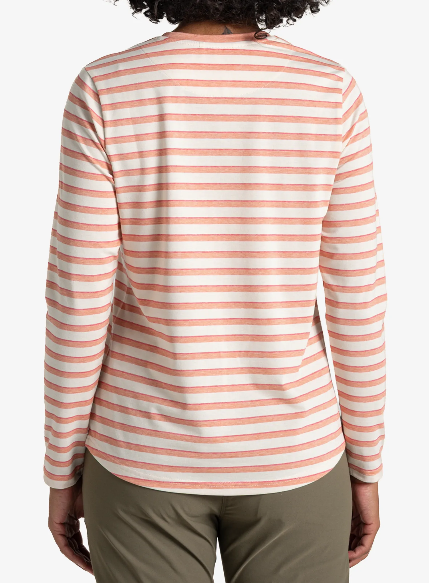 Ženska jopica Craghoppers NosiLife Akona LS Top - clay stripe