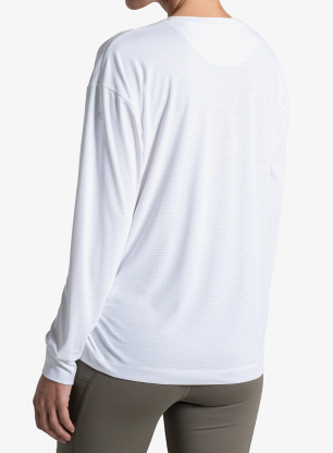 Ženska jopica Craghoppers NosiLife SolarShield+ Long Sleeved T-Shirt - white