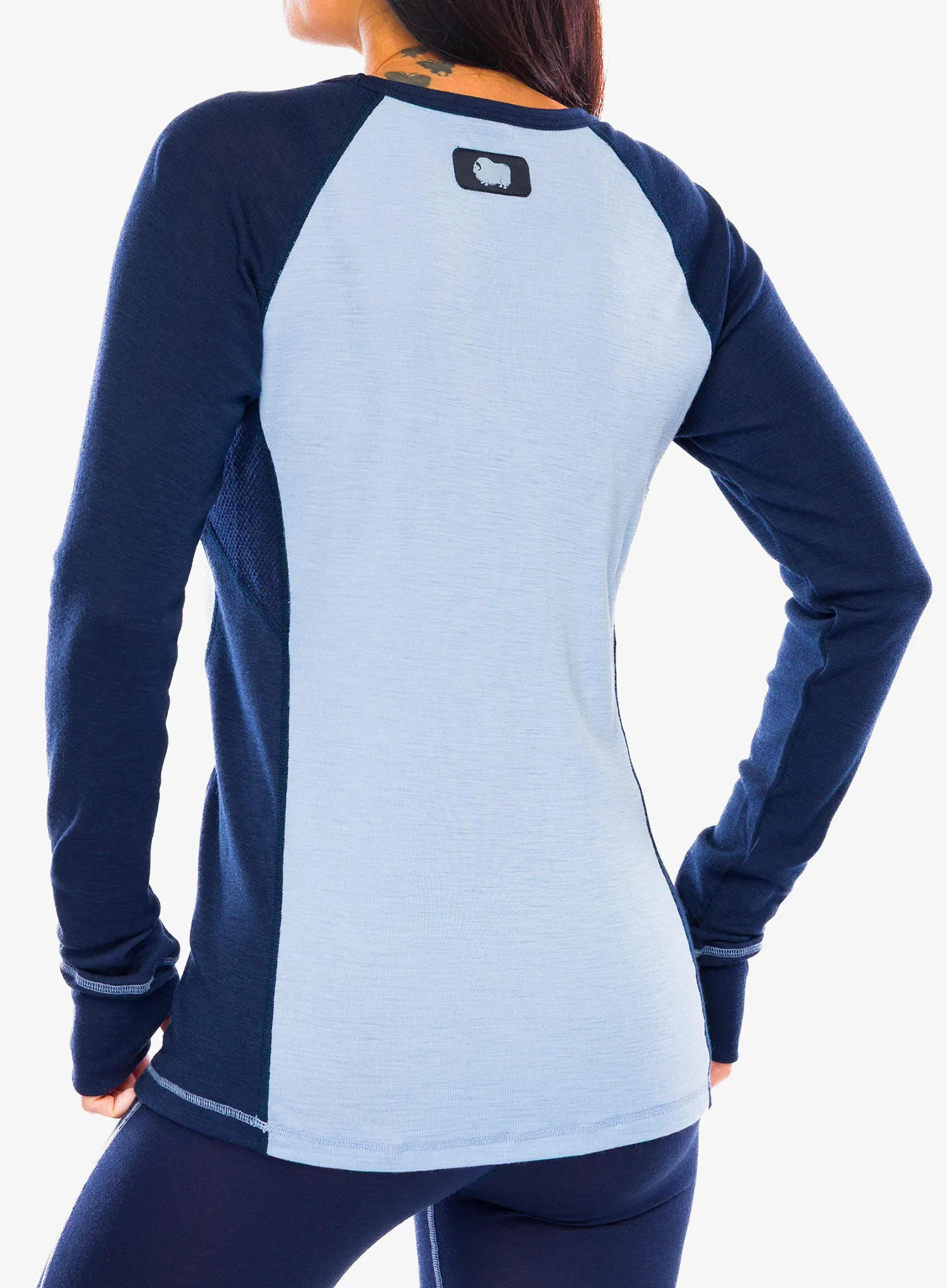 Ženska jopica Dovre 100% Merino Wool LS - navy