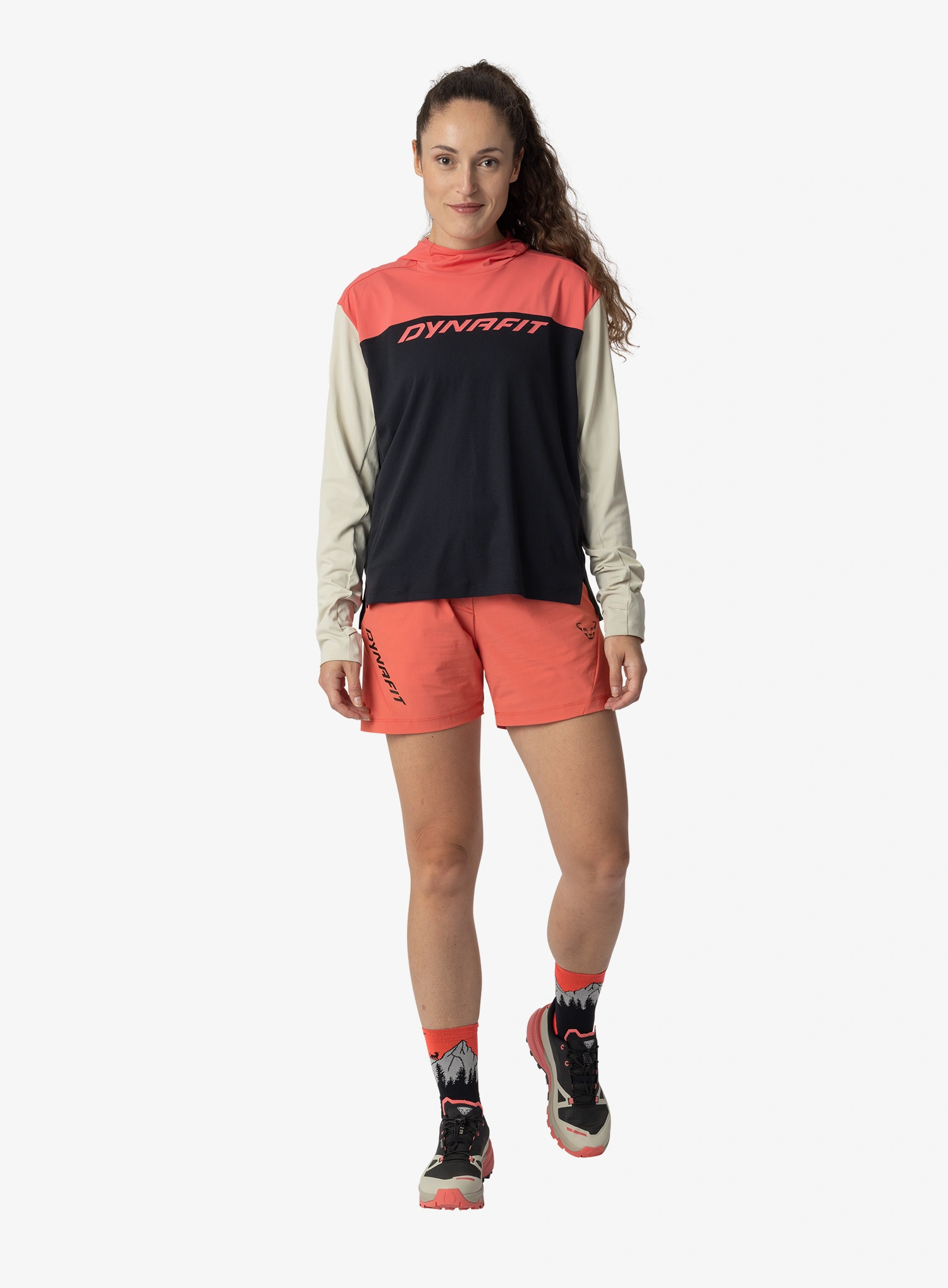 Ženska jopica Dynafit Traverse Sun Hoody - black out/cabana
