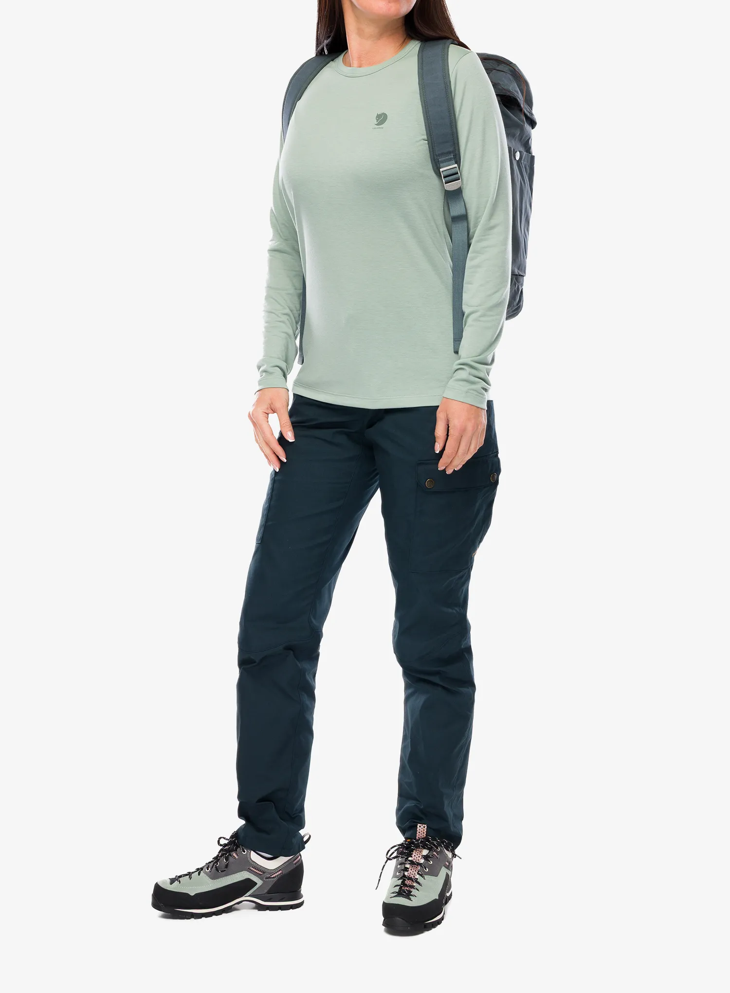 Ženska jopica Fjallraven High Coast LS - misty green