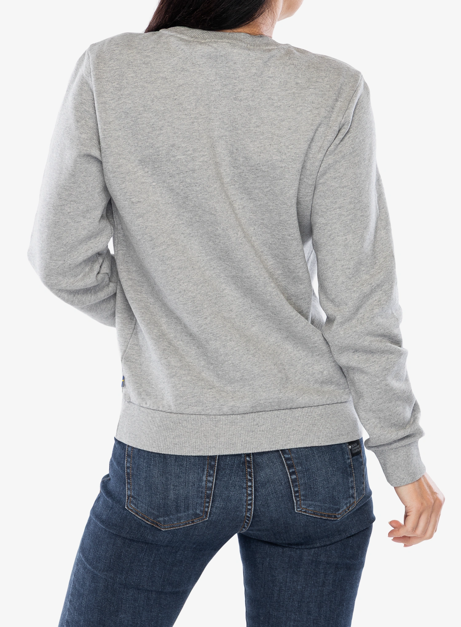 Ženska jopica Fjallraven Logo Sweater - grey melange