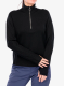 Ženska jopica Icebreaker Anniversary Original LS Half Zip - black