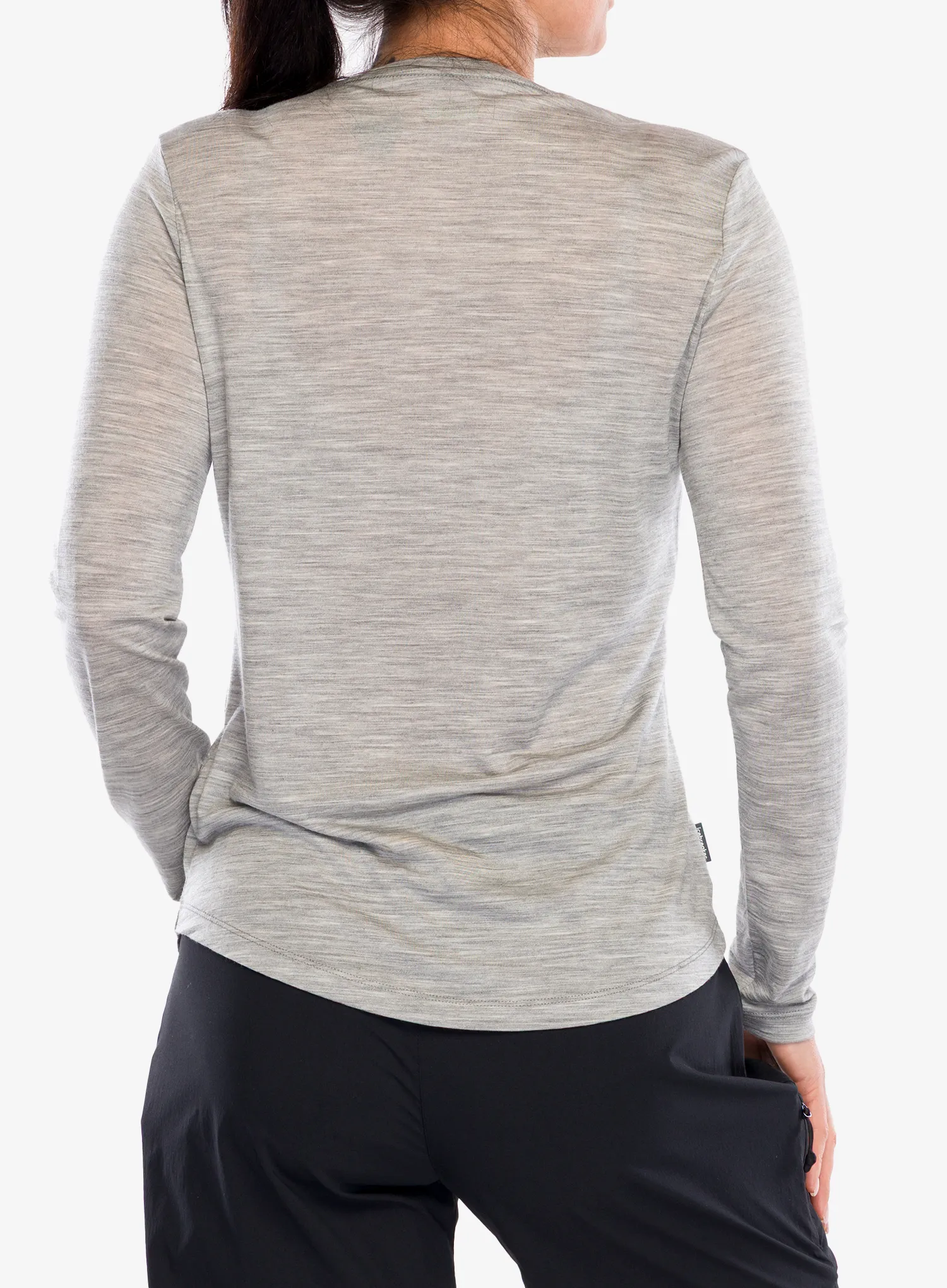 Ženska jopica Icebreaker Merino 125 Cool-Lite Sphere III LS Tee - metro hthr