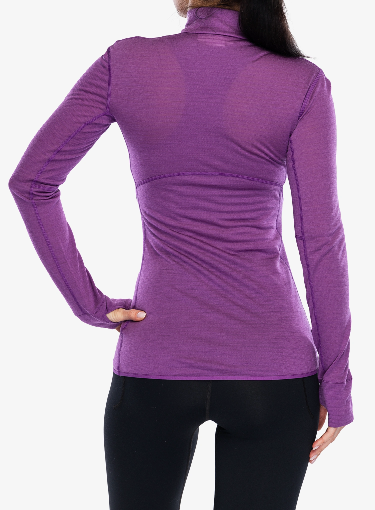 Ženska jopica Icebreaker Merino 200 Realfleece Descender LS Half Zip - passion