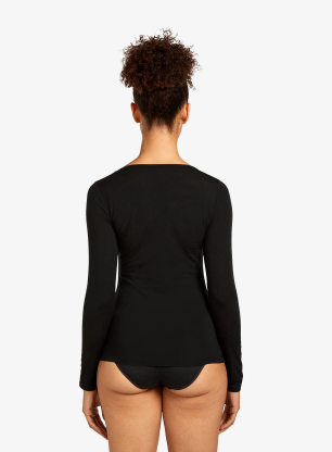 Jopica Icebreaker Siren L/S Sweetheart - black