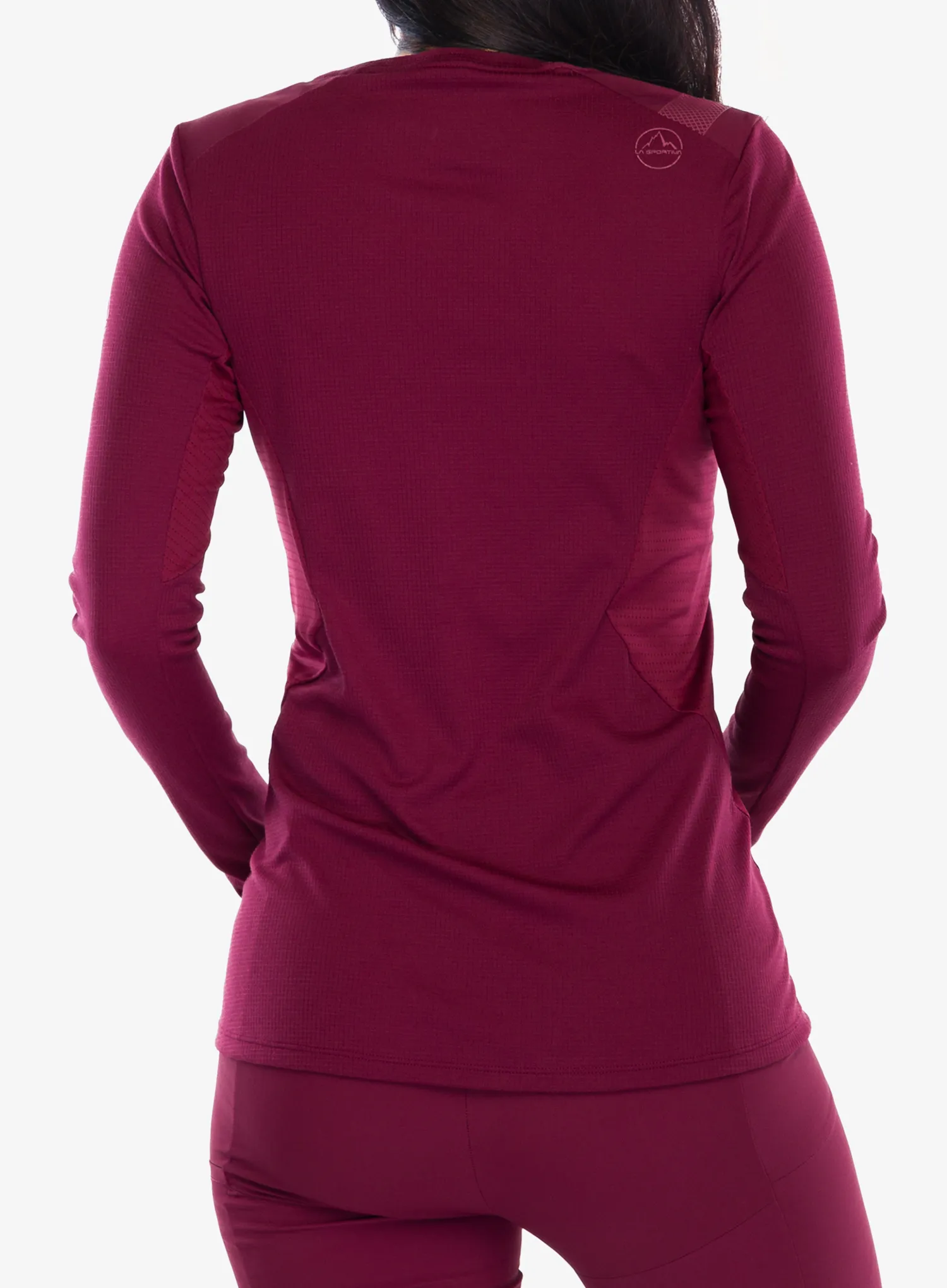 Ženska jopica La Sportiva Beyond Longsleeve - redwood/chalk