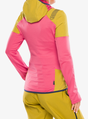 Ženska jopica La Sportiva Session Tech Hoody - savana/rosebay