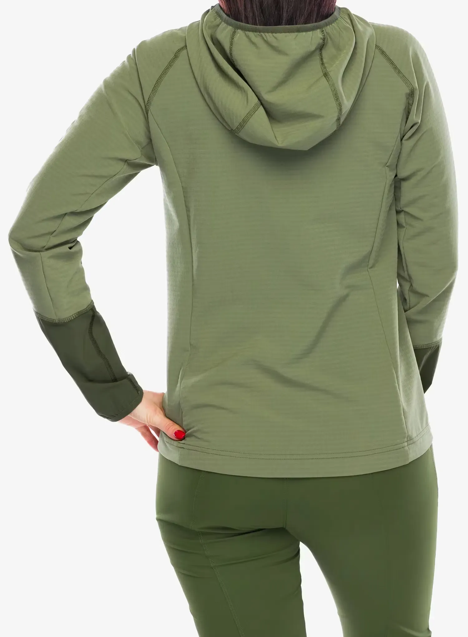 Ženska jopica Mammut Madris Light ML Half Zip Hoody - marsh/dark marsh