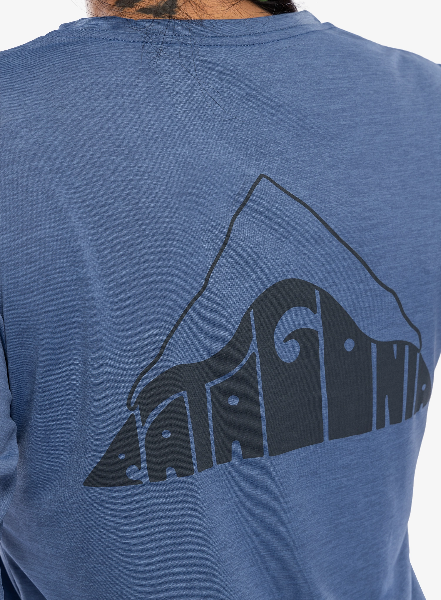 Ženska jopica Patagonia L/S Cap Cool Daily Graphic Shirt Lands - driftways/current blue x-dye