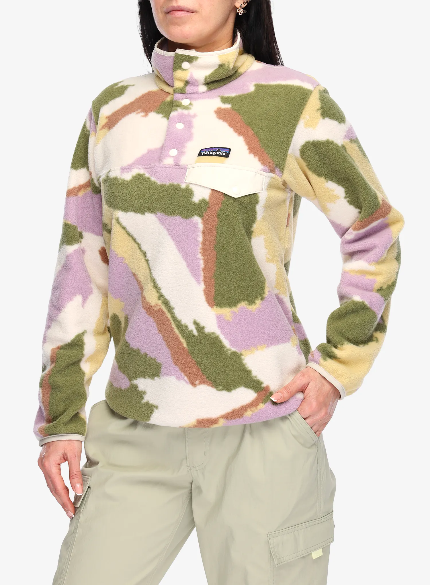 Ženska jopica Patagonia Lightweight Synch Snap-T Pullover - sunshine/natural