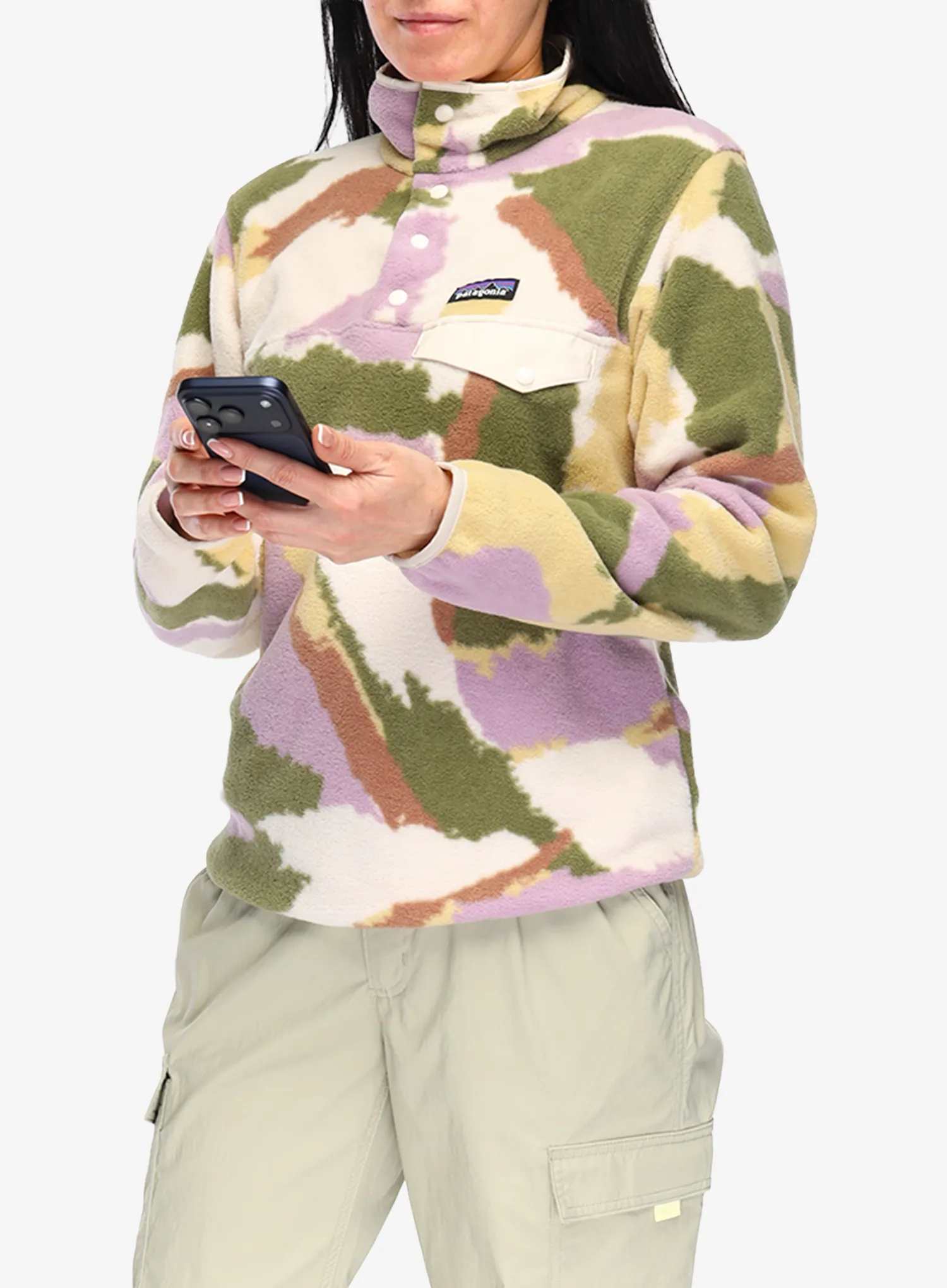 Ženska jopica Patagonia Lightweight Synch Snap-T Pullover - sunshine/natural