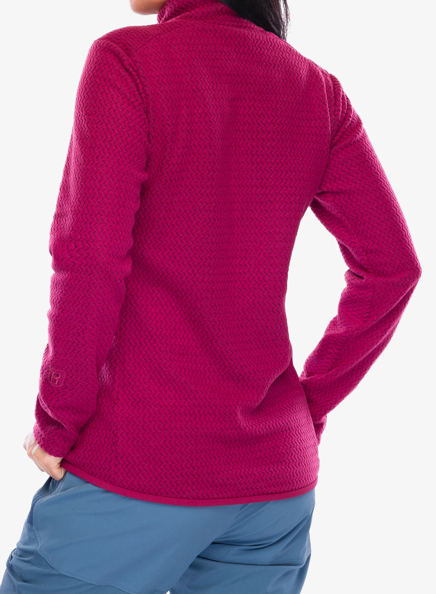 Ženska jopica Patagonia R1 Air Zip Neck - marion red