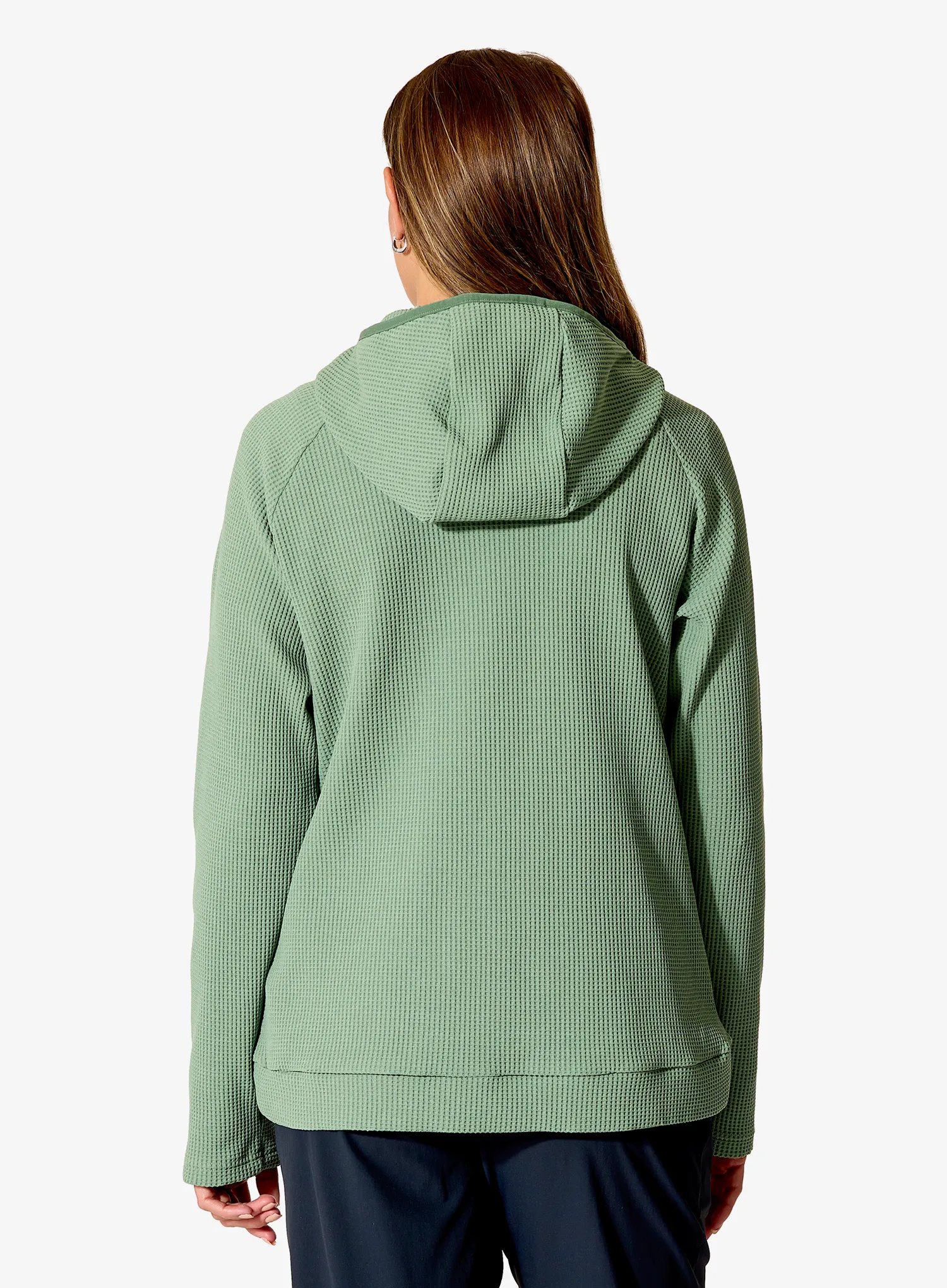 Ženska jopica Rab Hepton Pullover Hoody - dark fig green