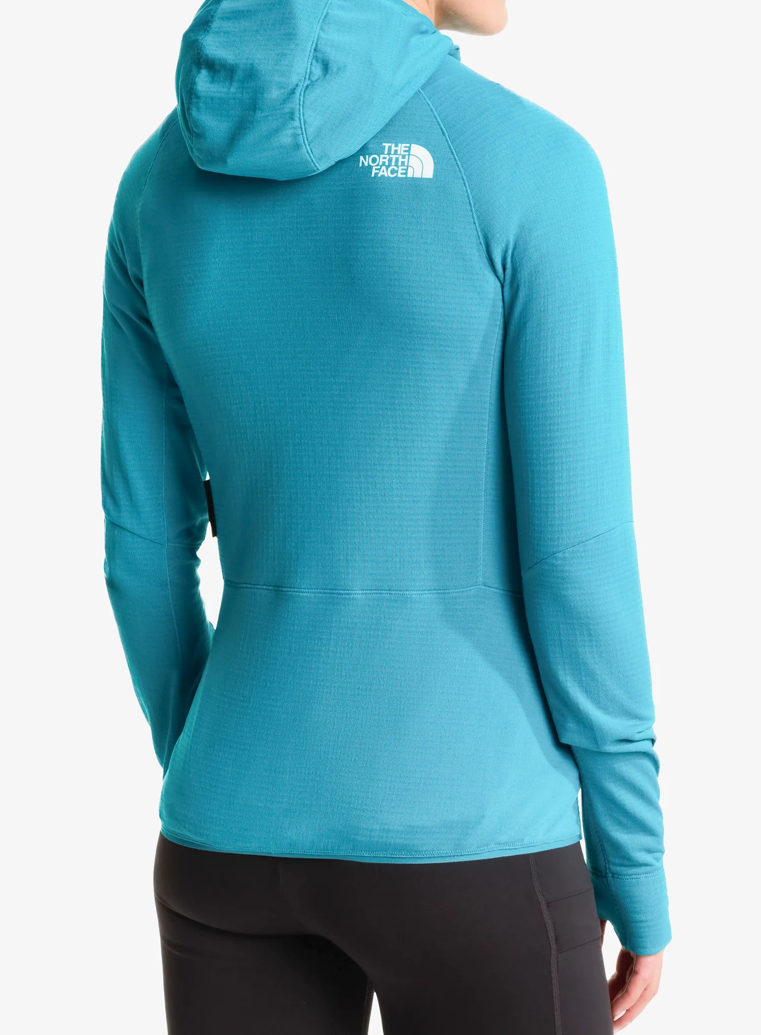 Ženska jopica z zadrgo The North Face Bolt Polartec Hoodie - deep teal