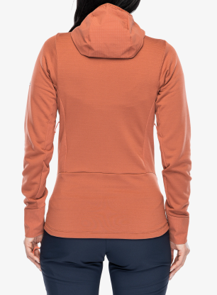 Ženska jopica Salewa Agner Polarlite Hooded Jacket - etruscan red