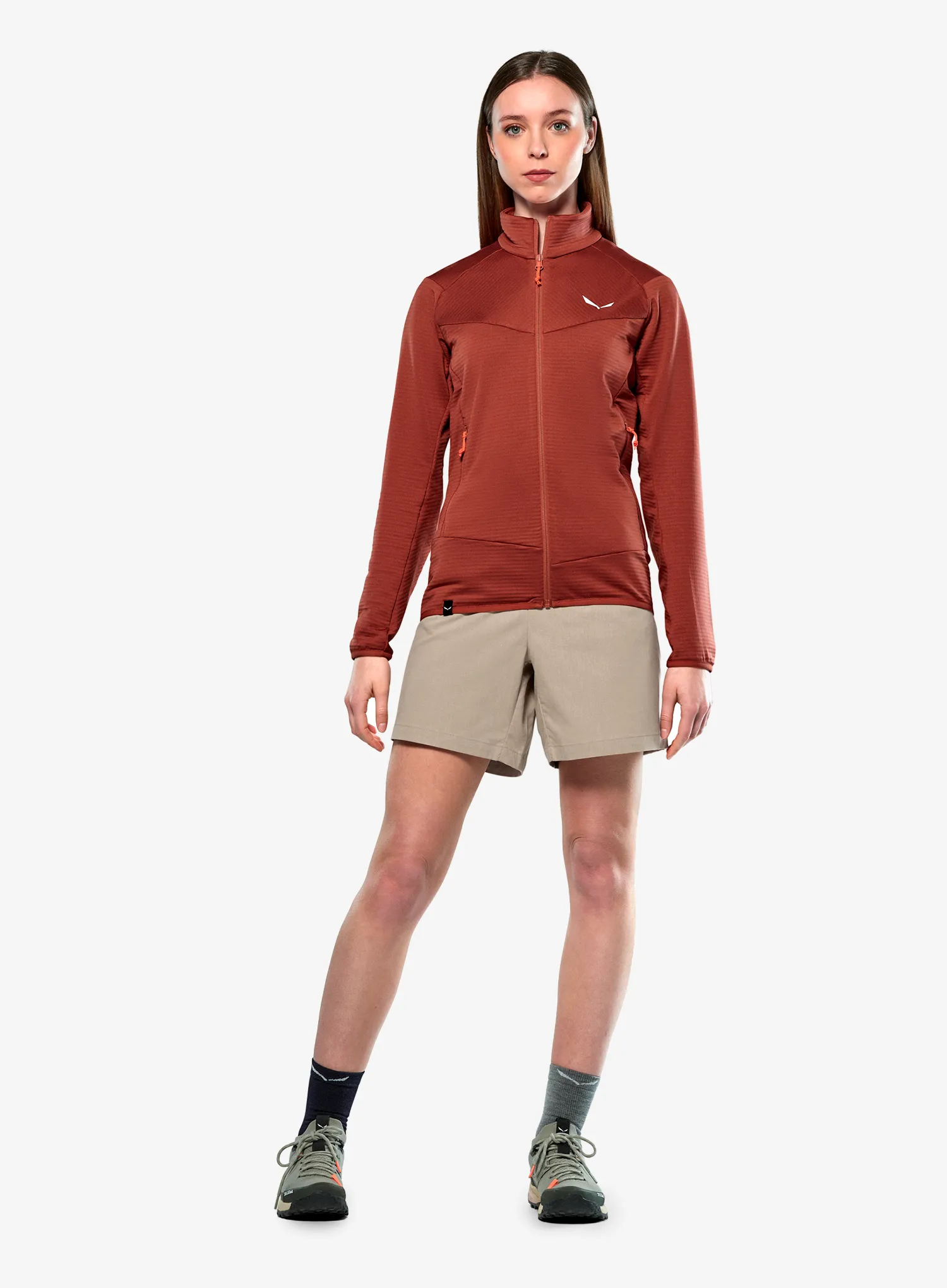 Ženska jopica Salewa Puez Altavia PL Jacket - etruscan red
