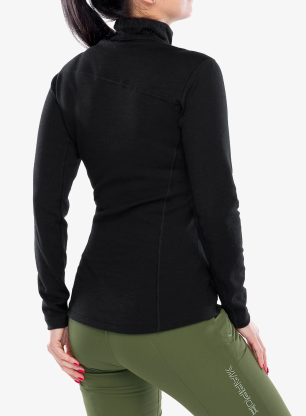 Jopica Sensor Merino Upper Sweatshirt Halfzip - black