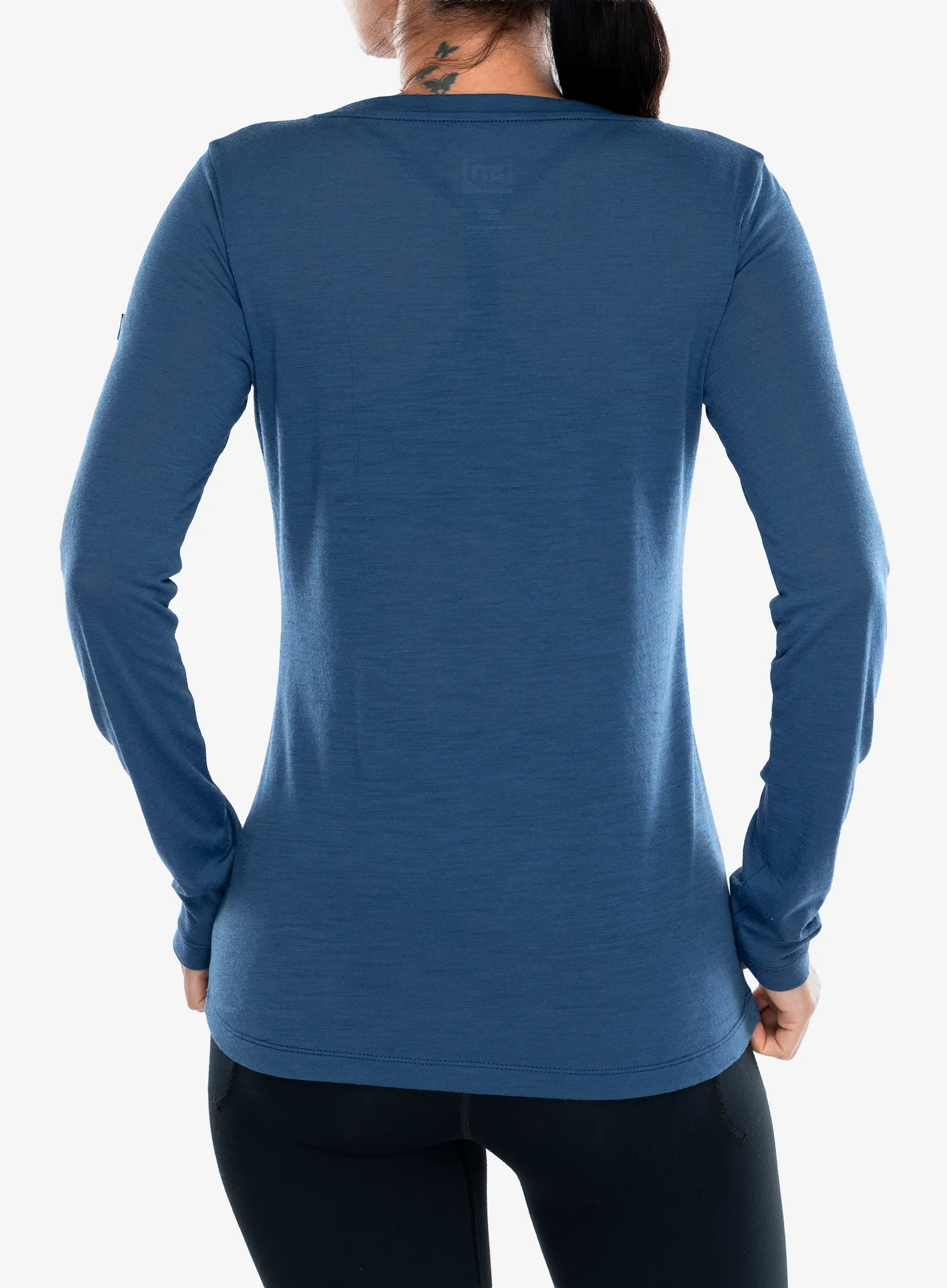 Ženska jopica Super.natural Jumping Jacky LS - ocean blue/feather grey