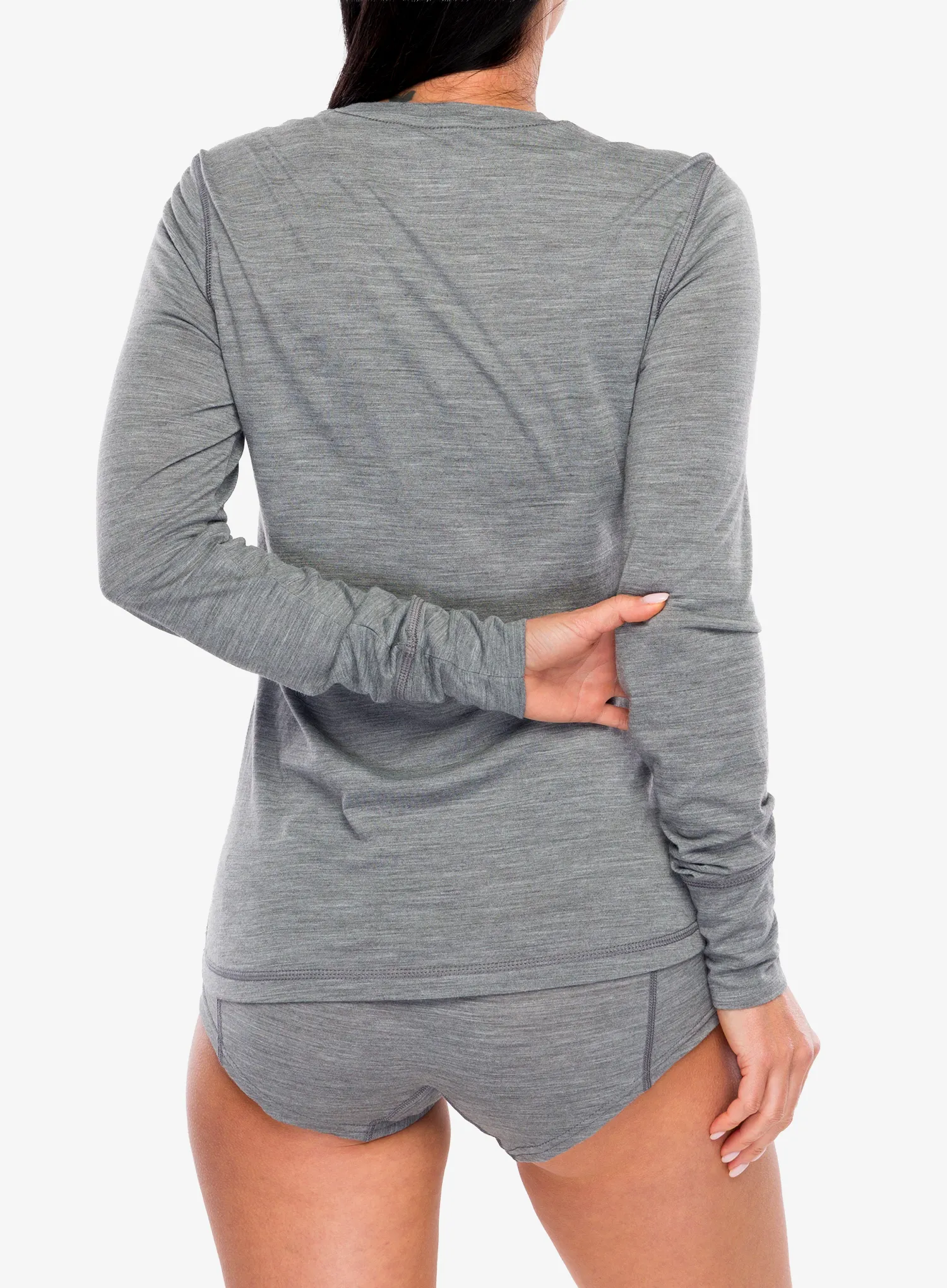 Ženska jopica Super.natural Tundra175 Ls - cashmere grey melange