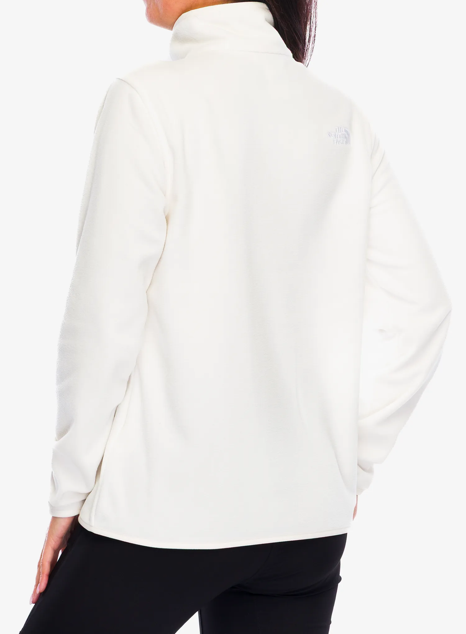 Ženska jopica The North Face Glacier Fleece 1/4 Zip Jacket - white dune