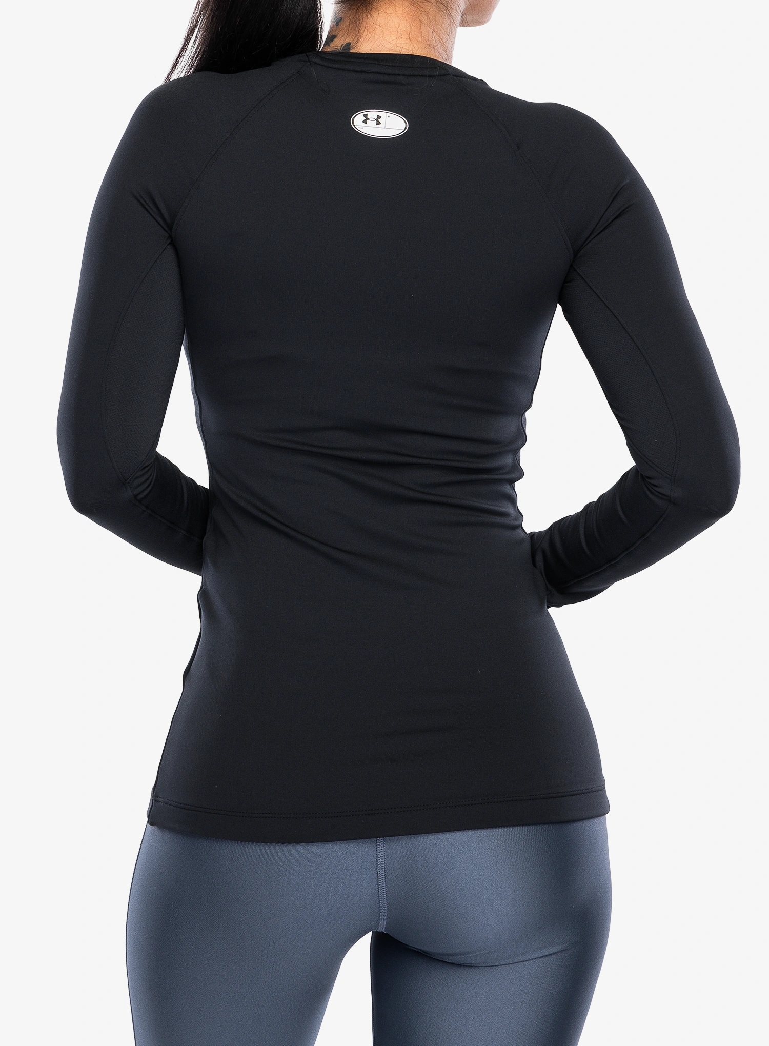 Ženska jopica Under Armour ColdGear Authentics Crew - black/white
