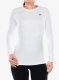 Ženska jopica Under Armour ColdGear Authentics Crew - white/black